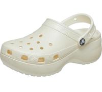 Crocs | Damen | Classic Platform Glitter | Clogs | Weiß | 37