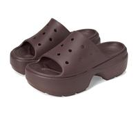 Crocs Women's Stomp Slides, Mokka, 8 Women/6 Men