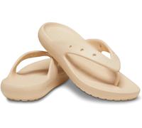 Crocs Zehensandale Classic Flip V2 (leichtes, schwimmfähiges Croslite-Schaummaterial) beige/braun - 1 Paar, Größe Euro (US) 39-40