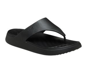 Crocs Zehensandale Getaway Triangle Flip schwarz - Damen, Größe Euro (US) 36-37