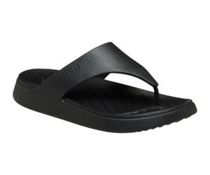 Crocs Zehensandale Getaway Triangle Flip schwarz - Damen, Größe Euro (US) 42-43