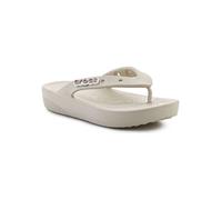 Crocs Zehentrenner "Classic Platform" in Creme - Größe 34/35 | Damen Sandalen