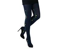 CRÖNERT Damen Strumpfhose 72237 Bubbles marine Gr. 38/40