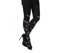 CRÖNERT Damen Strumpfhose Lia schwarz (DE/NL/SE/PL, Numerisch, 42, 44, Regular, Regular, schwarz)