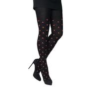 CRÖNERT Damen Strumpfhose Streublumen schwarz (DE/NL/SE/PL, Numerisch, 40, 42, Regular, Regular, schwarz)
