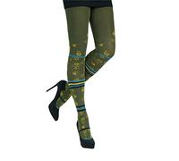 CRÖNERT Damen Strumpfhose Strickstrumpfhose Babette 72602 oliv (DE/NL/SE/PL, Numerisch, 36, 38, Regular, Regular, oliv)