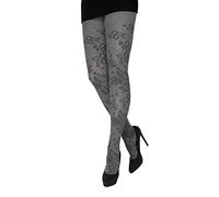 CRÖNERT Damen Strumpfhose Strickstrumpfhose extralang Luccas Blumenwiese 72424 (44/46, mittelgrau 2682)