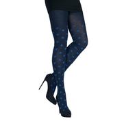 CRÖNERT Damen Strumpfhose Winterblumen 72631 marine (DE/NL/SE/PL, Numerisch, 40, 42, Regular, Regular, marine)