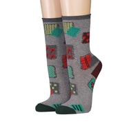 CRÖNERT Longsocks Damen Söckchen mit Rollrand 18629 Patch - Flicken (DE/NL/SE/PL, Numerisch, 39, 42, Regular, Regular, grau)