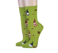 CRÖNERT Longsocks Damen Söckchen mit Rollrand 18660 Weihnachtswichtel (DE/NL/SE/PL, Numerisch, 39, 42, Regular, Regular, grün)
