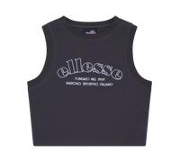 Crop-Top ELLESSE "BRIXEN CROP VEST", Damen, Gr. 44 (16), grau (dunkelgrau), Obermaterial: 95% Baumwolle, 5% Elasthan, Tops (69493044-44) dunkelgrau