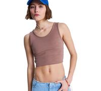 Crop-Top ROXY "Good Keepsake", Damen, Gr. M, braunie, Obermaterial:97% Microfaser, 3% Elasthan;, Tops (64674838-M) braunie