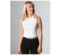 Crop-Top TRIGEMA "TRIGEMA Cropped Top aus elastischem Doppelripp", Damen, Gr. XL, weiß, 90% Baumwolle, 10% Elasthan, Basic, Tops Crop-Top (54271858-XL)