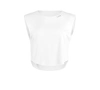 Crop-Top WINSHAPE "AET115LS", Damen, Gr. M, weiß (ivory), 85% Polyester, 15% Elasthan, Rückenausschnitt, Tops, Functional Soft and Light (70848269-M) ivory