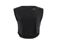 WINSHAPE Damen Light And Soft Cropped Top Aet115ls Yoga-Shirt, Schwarz, XS EU