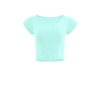 Crop-Top WINSHAPE "AET137LS", Damen, Gr. XL, grün (delicate mint), 85% Polyester, 15% Elasthan, Rundhals, Tops, Functional Light and Soft Cropped (79625713-XL) delicate mint