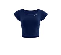 Crop-Top WINSHAPE "AET137LS", Damen, Gr. XS, blau (dunkelblau), 85% Polyester, 15% Elasthan, Rundhals, Tops, Functional Light and Soft Cropped (41492768-XS) dunkelblau