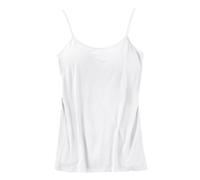 Crop Tops Damen Mit Bh, Spaghetti Top Damen Schwarz Elegant Sporttop Locker Schwarz Tanktop Einfarbig Unterziehshirt Ärmellos Spaghettiträger Bequeme Camisole-Tops Stretch Unterhemd Sexy Sommertop