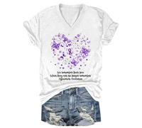 Crop Tops for Teenagers Print Blouses Women Summer Outfits Womans Cute T Shirts Womens Strapless Knit Tube Top Basic V Neck Tees Beach Tshirts Double-Layered Loose Casual Women's T-Shirts with
