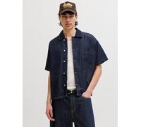 Cropped Fit Jeanshemd XXL Blau