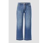 Cropped-Jeans Karolin / Regular Fit / Mid Rise / Straight Leg / offener Saum 38 blau 2165984.54Z6.38