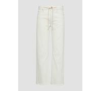 Cropped-Jeans Karolin / Regular Fit / Mid Rise / Straight Leg / Bindeband 42 creme 2165059.02Z8.42