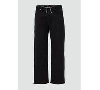 Cropped-Jeans Karolin / Regular Fit / Mid Rise / Straight Leg / offener Saum 48 schwarz 2163786.99Z8.48
