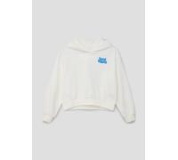 Cropped-Sweatshirt mit gummiertem Rückenprint im Oversized-Schnitt M creme|weiß 2149876.0210.M