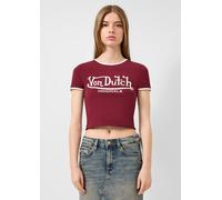 Cropped T-Shirt mit Frontprint | QS x Von Dutch M rot 2175504.39D0.M