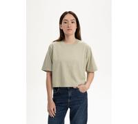 MELA Bio-Damen-T-Shirt 'DESNA' mit Rundhalsausschnitt, dusty green, Gr. L