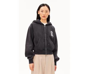 CROPPED ZIP-SWEATSHIRT | 100% Bio-Baumwolle - anthrazit (XL)