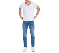Cross Damien - gerade, schmale Jeans in hellblau verwaschen W42 / L34 Regular Fit