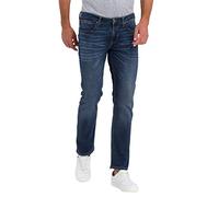 Cross Jeans Herren Dylan im dunklem Indigoblau W28 / L32 Regular Fit - die gerade Form