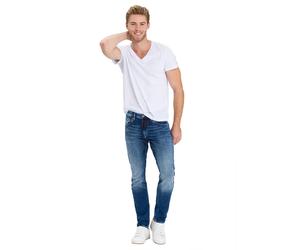 Cross Herren Jeans Tapered Jimi aus Sweat Denim W34 / L30 Slim Fit