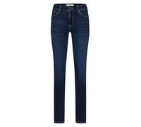 Cross Jeans Damen Jeans ANYA - High Waist - Slim Fit - Blau Stretch, Größe:27W / 32L, Farbe:272 Classic Blue Denim