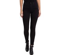 Cross Damen Jeans Skinny Fit Judy in schwarz mit High Waist W30 / L30 Skinny Fit