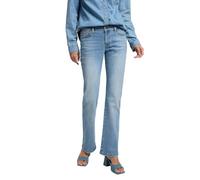 Cross Jeans Damen Jeans Lauren - High Waist - Bootcut - Blau Schwarz, Größe:32W / 34L, Farbe:032 Light Blue Denim