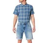 Cross Jeans Herren Leom Jeans-Shorts, Acid Blue Used, 40W Kurz