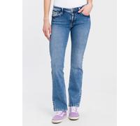 Cross Jeans Lauren mit Bootcut mit High Waist in Hellblau W27 / L30 Regular Fit