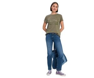 Cross Jeans Lauren mit hohem Bund in mittlerer Waschung W32 / L30 Regular Fit