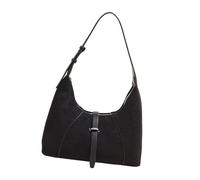 Crossbody Purse Small Crescents Shoulder Bag for Women Underarm Bags Trendy Hobos Clutches Handbag with Adjustable Strap, Schwarz