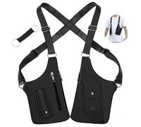 Crossbody Sling Bag Herren,Umhängetasche,Wasserdicht Schultertasche,Doppelte Schulter-Achsel-Tasche,Handy-Geldbörse 2026,Anti-Diebstahl Doppel-Schultertache aus für Herren & Damen,Schwarz