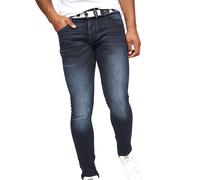 Crosshatch - "Barbeck" Jeans für Herren (Dunkelblau) 38 Kurz