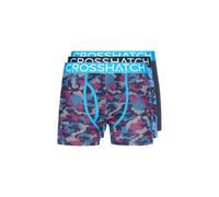 Crosshatch - "Linamo MVE" Boxershorts Offene Fliege für Herren (3er-Pack) (Blau) S