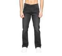 Crosshatch Winsbury Bootcut Jeans für Herren, Schwarze Waschung, 50