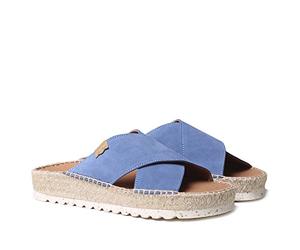Crossover-Wildledersandale für Damen - Bali-A - Indigo, 40 EU