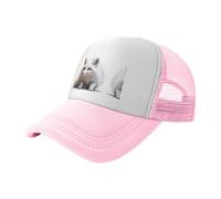 Crouching Fox Baseballkappe für Erwachsene, Netzstoff, Unisex, Jugendliche, mehrere Farben erhältlich, Rosa, EinheitsgröÃŸe