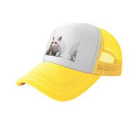 Crouching Fox Baseballkappe für Erwachsene, Netzstoff, Unisex, Jugendliche, mehrere Farben erhältlich, Gelb, EinheitsgröÃŸe