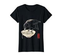 Crow Black Bird Eating Ramen Nudeln Preisgünstiges Grafik-T-Shirt