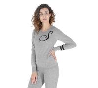 Crown Of Edinburgh Pull Ras Du Cou En Cachemire Stockbridge Gris S XL